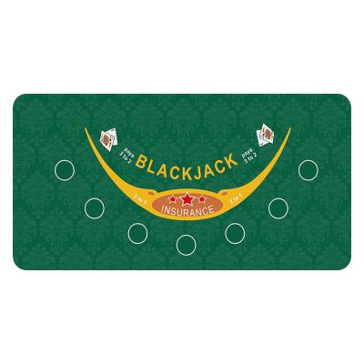 China Cheap Customized Viable 4mm Texas Poker Mat Rectangle Series Waterproof Rubber Cloth Foldable Foldable Game Foldable for sale