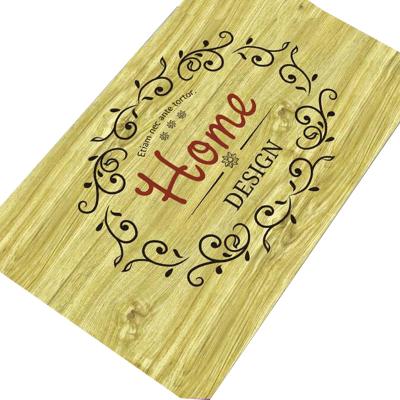 China Washable Home Design Printed Door Mat Outdoor Welcome Entry Mat 100% Rubber Nature Eco Friendly for sale