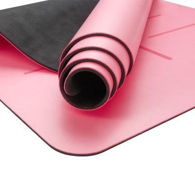 China Eco-Friendly Yoga Mat Eco-Friendly PU Natural Rubber Yoga Use Good Quality With Print for sale