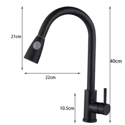 China Black Smart Sense Faucets Sense Faucets Pull Out Faucet Touch Automatic Faucet Sensor Faucet For Kitchen Sink Stainless Steel Brass Faucet Sensor for sale