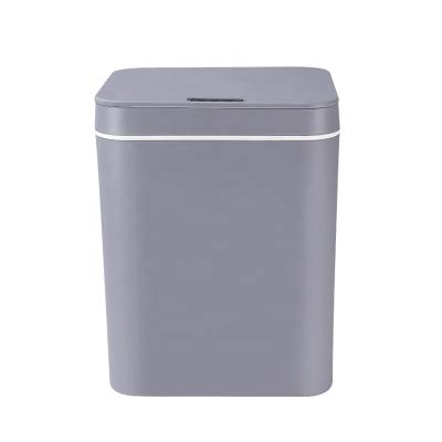 China 16L Factory Disposable Deodorization Waste Bin Disposable Intelligent Automatic Induction Sealed Sensor Plastic Bin For Kitchen And Bathroom for sale