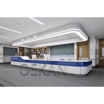 China Modern Nurse Modern Design Hospital Patient Receiving Station Clinic Station for sale