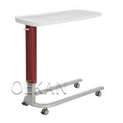 China Modern Hospital Furniture Height Adjustable Patient Bedside Table Overbed Medical Dining Table for sale