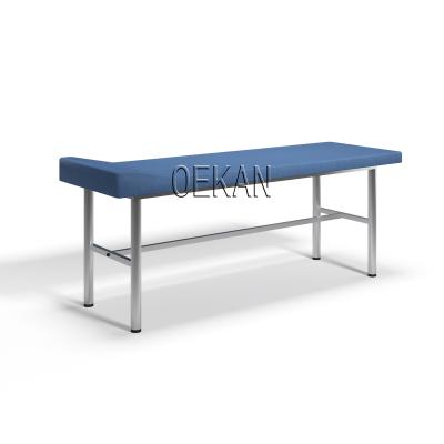 China Modern Clinic Table Hospital General Examination Couch Stainless Steel Patient Doctor Examination Bed for sale