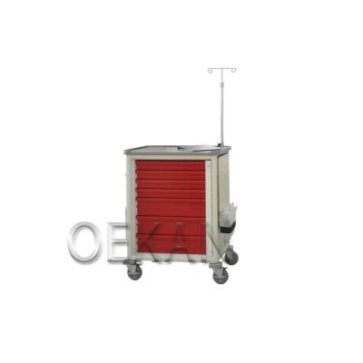 China Modern Hospital Inpatient Treatment Trolley ABS Plastic Dismountable Transfusion Trolley for sale