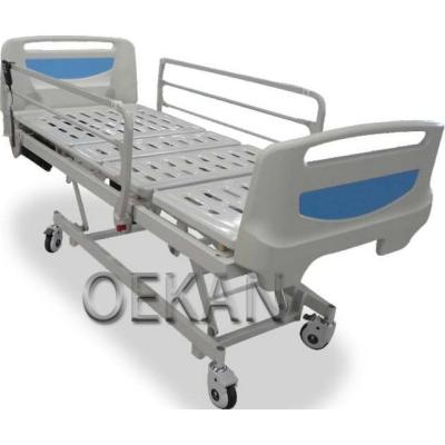 China Modern Crank Electric Patient Care Bed Medical Mobile Hospital 4 ICU Treatment Nursing Patient Bed for sale