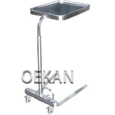 China Modern Hospital Furniture High-adjustable Single Single Stainless Steel Bedside Table for sale