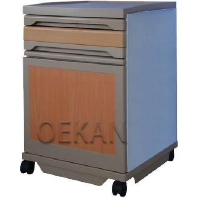 China Modern Wooden Hospital Bedside Furniture Office File Movable Cabinet for sale