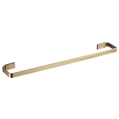 China Wall Mounted Long Flat Type F5001 Bronze Single Tube Single Copper Towel Rack Bathroom 57cm BACKREST for sale