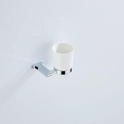 China Sustainable Simplicity Brass Toothbrush Cup Gargle Modern Bathroom Gargle Cup Holder for sale