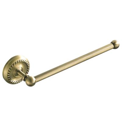 China Classic Round Bronze Bathroom Wall Mounted Brass Hardware Short Towel Rack Simple And Short FOLDER for sale