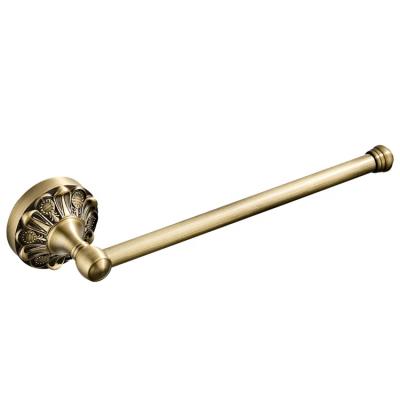 China Round bottom embossed BREF dish, brass bracket, wall mounted installation, bronze-plated 29 cm, short towel rack F6131 for sale