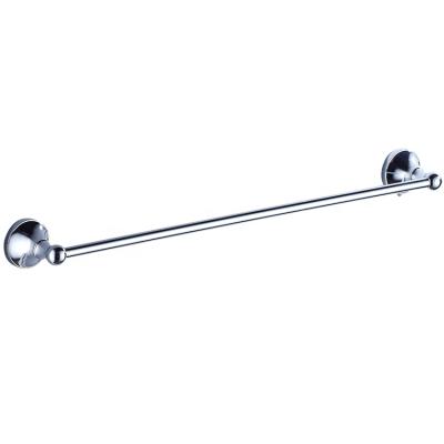 China INSTRUCTION 60cm long, classic and simple design, wall-mounted, round base, single-bar copper towel rack A6801 for sale