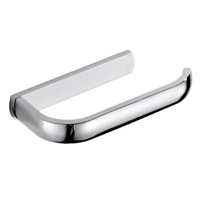 China Modern Chrome Plated Simple Design Outdoor Brass Material Bathroom Wall Mounted Toilet Paper Holder A8509 for sale