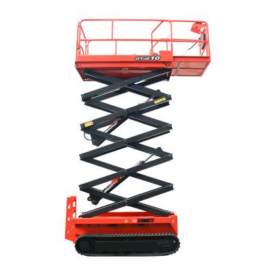 Κίνα Qiyun Hydraulic Scissor Lift Construction Buildings Use Aerial Work Platform Crawler προς πώληση