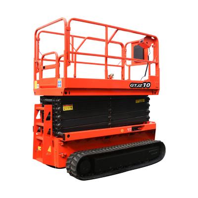 China China Qiyun 6m Hydraulic Scissor Lift  Off Road Construction Site Use Crawler for sale