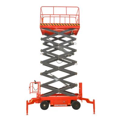 China Qiyun Battery Simple Scissor Lift Aerial Working Platform Used For Maintenance Indoor Or Outdoor for sale