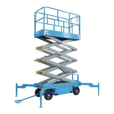 China Qiyun EU CE Factory Approved Small Battery Powered Hydraulic Aerial Platform Mobile Scissor Lift for sale for sale