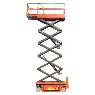 China Qiyun 4-14m Lifting Equipment Hydraulic Self Propelled Scissor Lift Steel Frame Structure Workshop Maintenance for sale