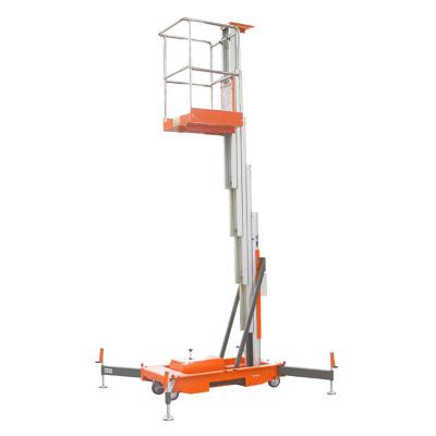 China Qiyun CE ISO Factory Supplier Electric Hydraulic Aluminium Alloy One Man Single Mast Lift Aerial Work for sale for sale