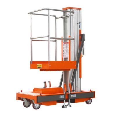 China Qiyun Aluminum Lift Platform Double Mast For Maintenance And Cleaning Te koop