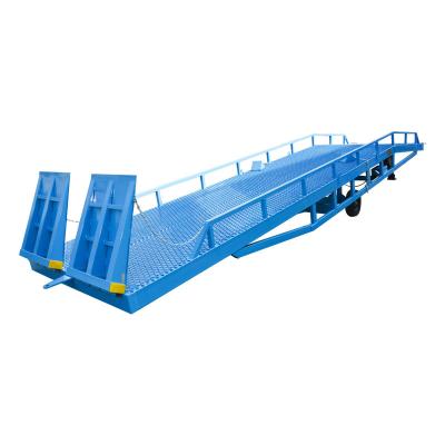 China Qiyun CE Approved Loading Dock Ramp Hydraulic Electric Container Forklift Loading for sale