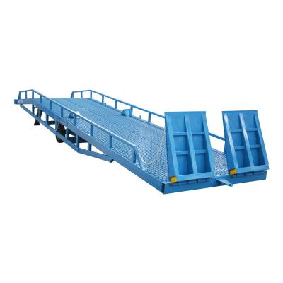 China Qiyun Brand 8-12t Hydraulic Bridge Dock Leveler Container Forklift Loading Ramp Truck Loading and Unloading the Goods for sale