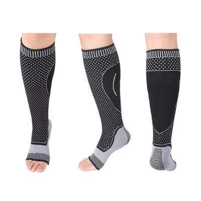 China Adult Nylon Compression Knitting Low Leg Calf Ankle Pad Sleeves for sale