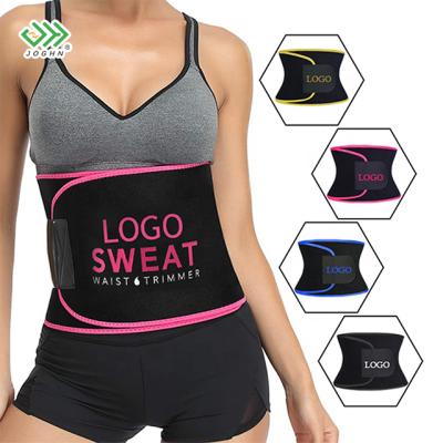 China Custom Made Eco-Friendly High Quality Adjustable Waist Support Neoprene Weight Loss Waist Trainer Belt Sweat Slimming Belt for sale