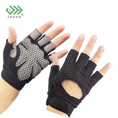 China Anti-Slip Breathable Shock Absorber Half Finger Silicone Gel Hand Gloves Cycling Cycling Gloves for sale