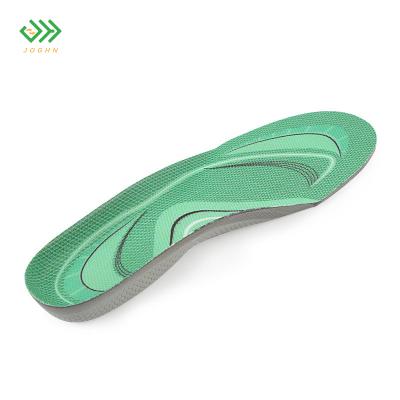 China Custom Logo Running Shoe Insert Pad Deodorizer Casual Shock Absorption Insole Eva Sports Insole Arch Sport or Safety Shoe Support for sale