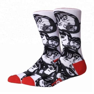 China Wholesale Custom Design Antibacterial Crazy Cotton Woven To Knit Comfortable Soft Socks for sale