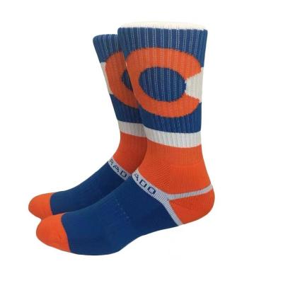 China China Factory OEM Embroidery Jacquard Embroidery Soccer Antibacterial Outdoor Breathable Basketball Socks China Logo Sport Custom Socks for sale