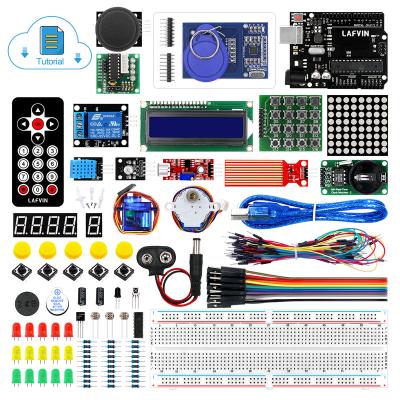 China LAFVIN Basic Starter Kit Learning Kit Include R3 LCD1602 IIC Panel Display with Course for Arduino Set LA002 for sale