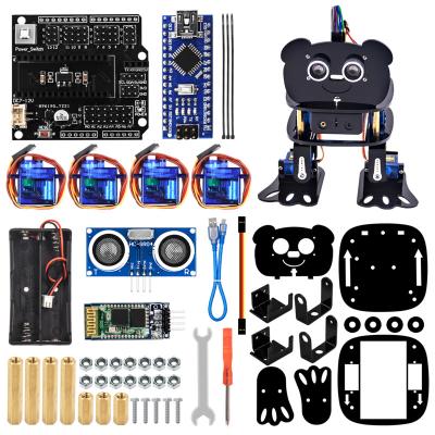 China Education LAFVIN 4-DOF Panda Robot STEM Programmable Kit for Arduino Support Android APP Control Nano Set Electronic Toy /Only for sale