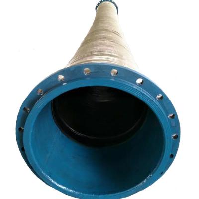 China Durable Rubber Hose For Suction Dredging Large Diameter Flanged Suction And Sand Discharge Rubber Hose for sale