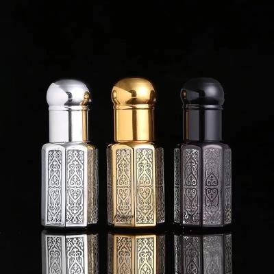 China 3ml 6ml 12ml Refined Oil Cosmetic Perfume Bottle With Ball Bearing Glass Bottle for sale