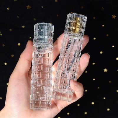 China 30ml cosmetic portable large capacity press-type perfume subbottling glass bottle high-grade bamboo section for sale