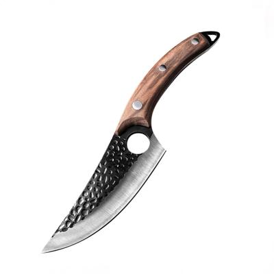 China Buck Horn Handle Stainless Steel Blade Eco - Friendly Fixed Hunting Knife for sale