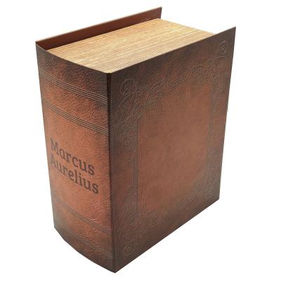 China Biodegradable Archaic Wood Like Antique Book Box Holy Bible Packing Shelf for sale