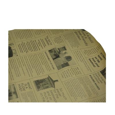 China ANTISTATIC Custom Design Printing Florist Wrapping Newspaper Wholesale Kraft Paper Te koop