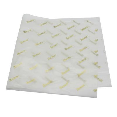 China Wholesale Custom Printed Waterproof Tissue Paper Gold Logo Waterproof Tissue Paper Wholesale Waterproof Wax Paper à venda