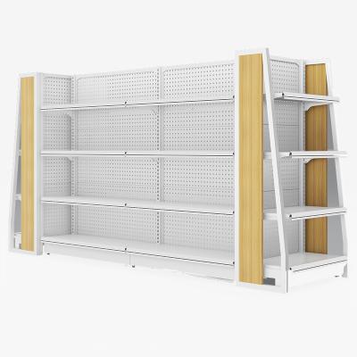 China MCZC Double Sided Retail Store Racks System Gondola Shelving Modern Shelf Supermarket Storage Shelf for sale