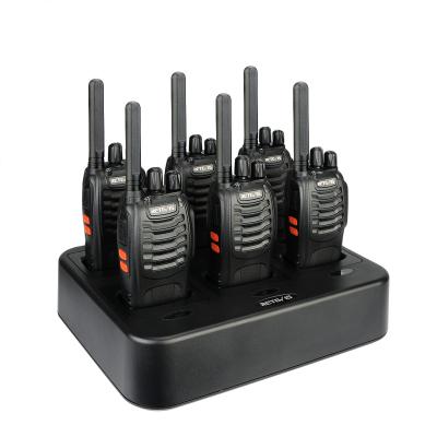 China Crystal and Smoothly Transmit Retevis H777 Walkie Talkie 2W CTCSS/DCS License Free UHF FRS Radio 16CH FM Two Way Radio with Six Way Fast Chargers for sale