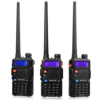 China Amazon-be-hot sale original FCC RT5R CE 5W Ham Two walkie talkie long range china two way radio Retevis RT5R for sale