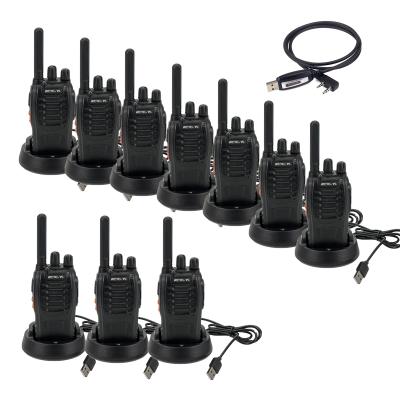 China Real Battery 1000mAh Capacity Rechargeable UHF Walkie Talkie Retevis H777 UHF FRS Cheap Single Band Two Way 16CH (10Pack)+USB Rechargeable Radio Programming Cable for sale