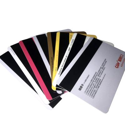 China Member Management CR80 30 Mil Custom CMYK Printing Signature Panel PVC Cards With Magnetic Stripe for sale