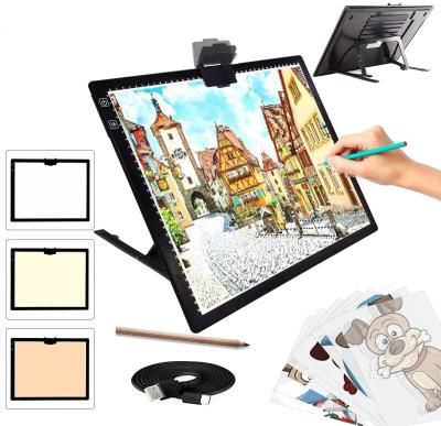 China Battery graphic radio A3 size drawing board /design /art A3 size Acrylic tattoo LED light box light discovery trace/pad for sale