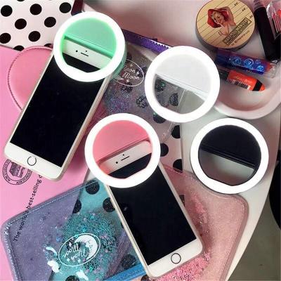 China Makeup Photography Live Photo Video Flowing Around Portable Smartphone Ring Light Micro Makeup Video Photo Live Show Light Pink Black White For Ring for sale