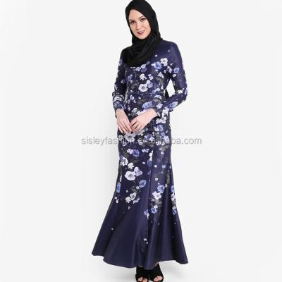 China Wholesale custom jubah custom printed latest design polyester women jubah abaya dubai dubai for sale